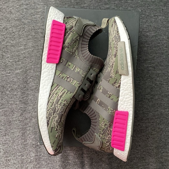 Adidas NMD R1 PK  Green Glitch Men Sz 11 brand new - Picture 5 of 6